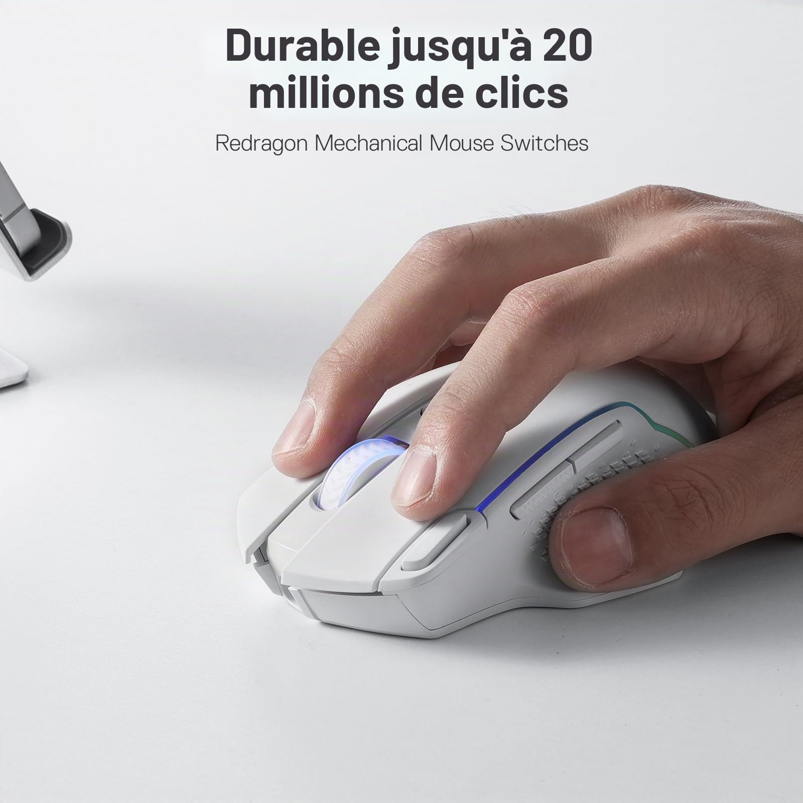 Redragon M810 Pro Souris sans Fil 10000 DPI Tir Rapide 8 Boutons
