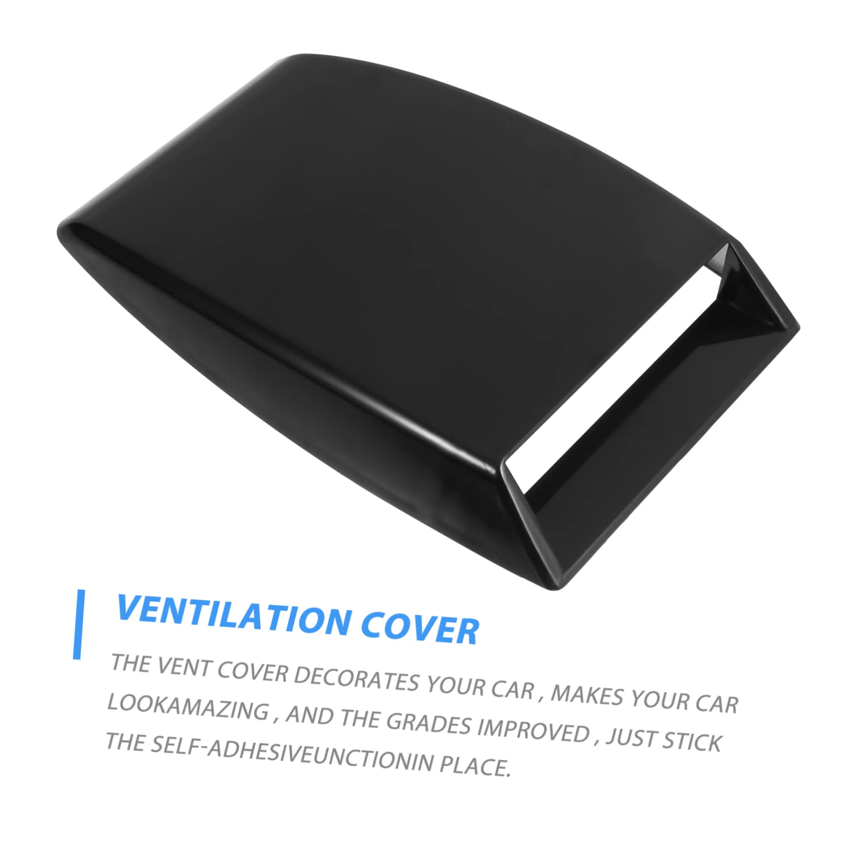 Happyyami Car Hood Scoop Decorative Air Flow Ventilation Cover for Fit Easy Installation Custom Look for Vehicle Enhancement Bonnet Scoop Grille Accessory