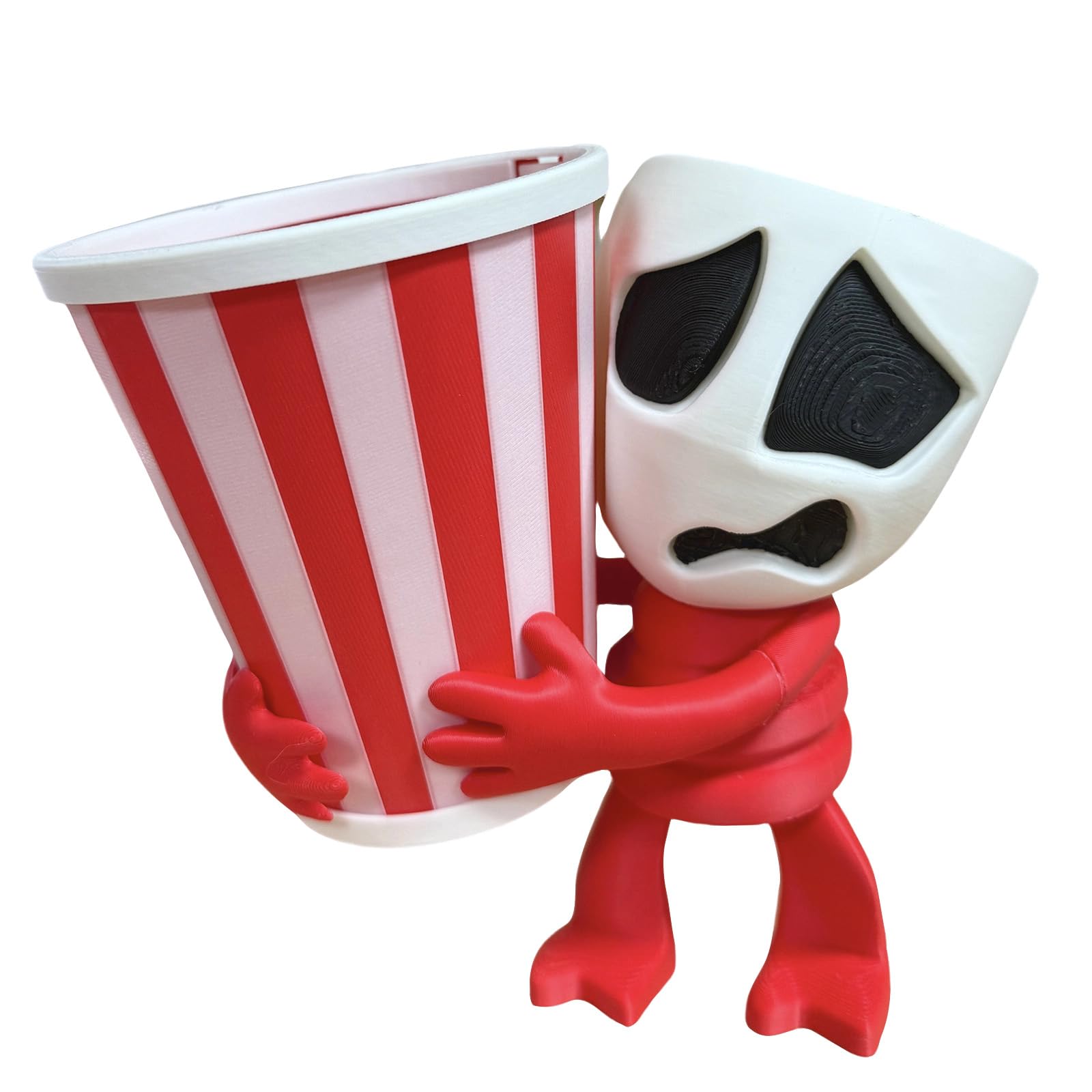 Amazing Circus Gangle Figure Anime Character Popcorn Buckets Funny Collectible 3D Printed Action Figures Gangle Popcorn Bowl Creative Desk Decorations Circus Pop Corn Containers Gifts for Fans