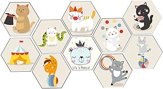 Garneck 10 Pçs Adesivos De Azulejo Decalques De Chão De Decoração De Piso De Azulejo Decalques De Azulejo De Decoração De Cerâmica Adesivos De Azulejo De Chuveiro Backsplash Adesivo Pvc