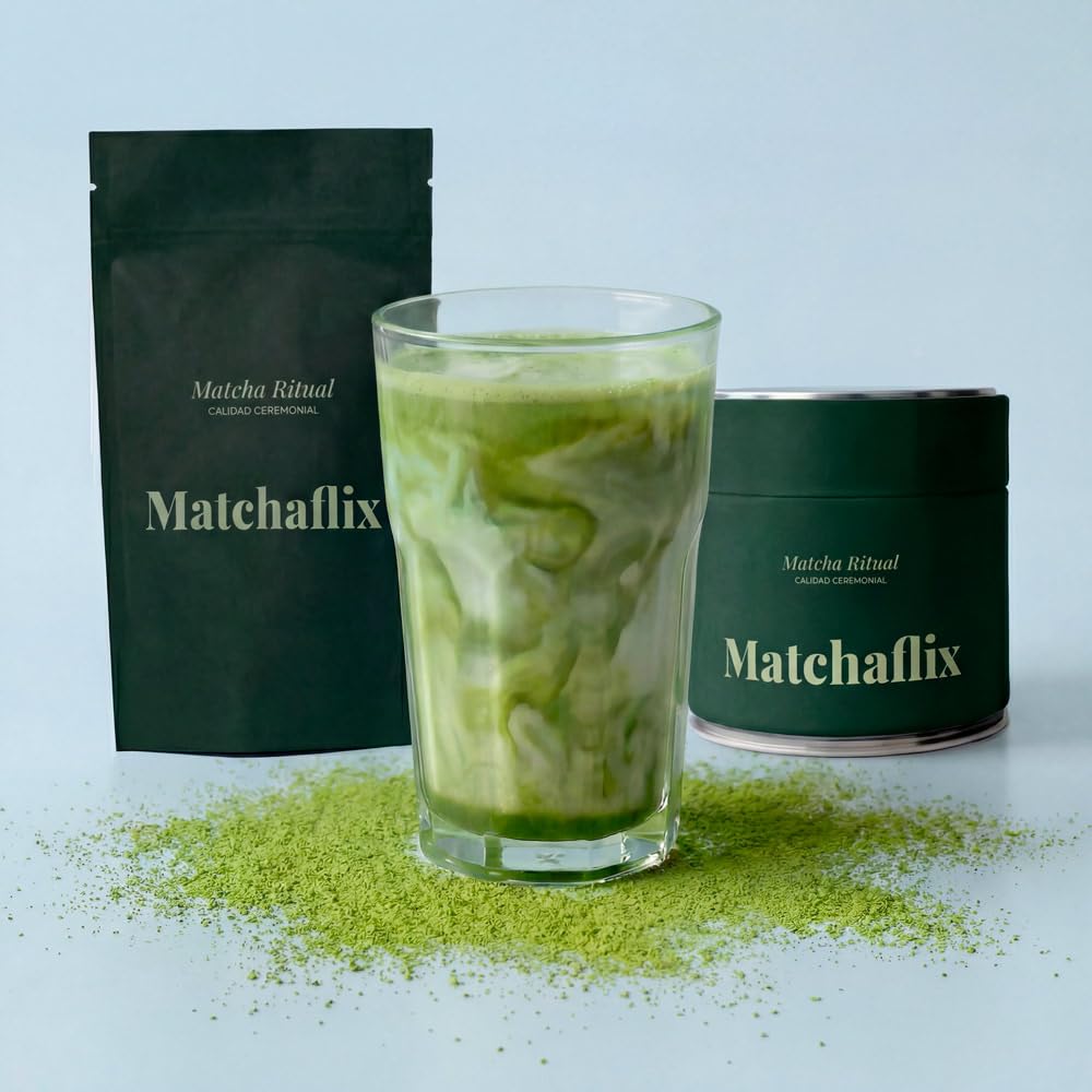 Matchaflix | Té Matcha Ceremonial Ritual | Té Matcha en Polvo | Té Verde Matcha Grado Ceremonial | Matcha Japonés Premium (100g, Doypack)