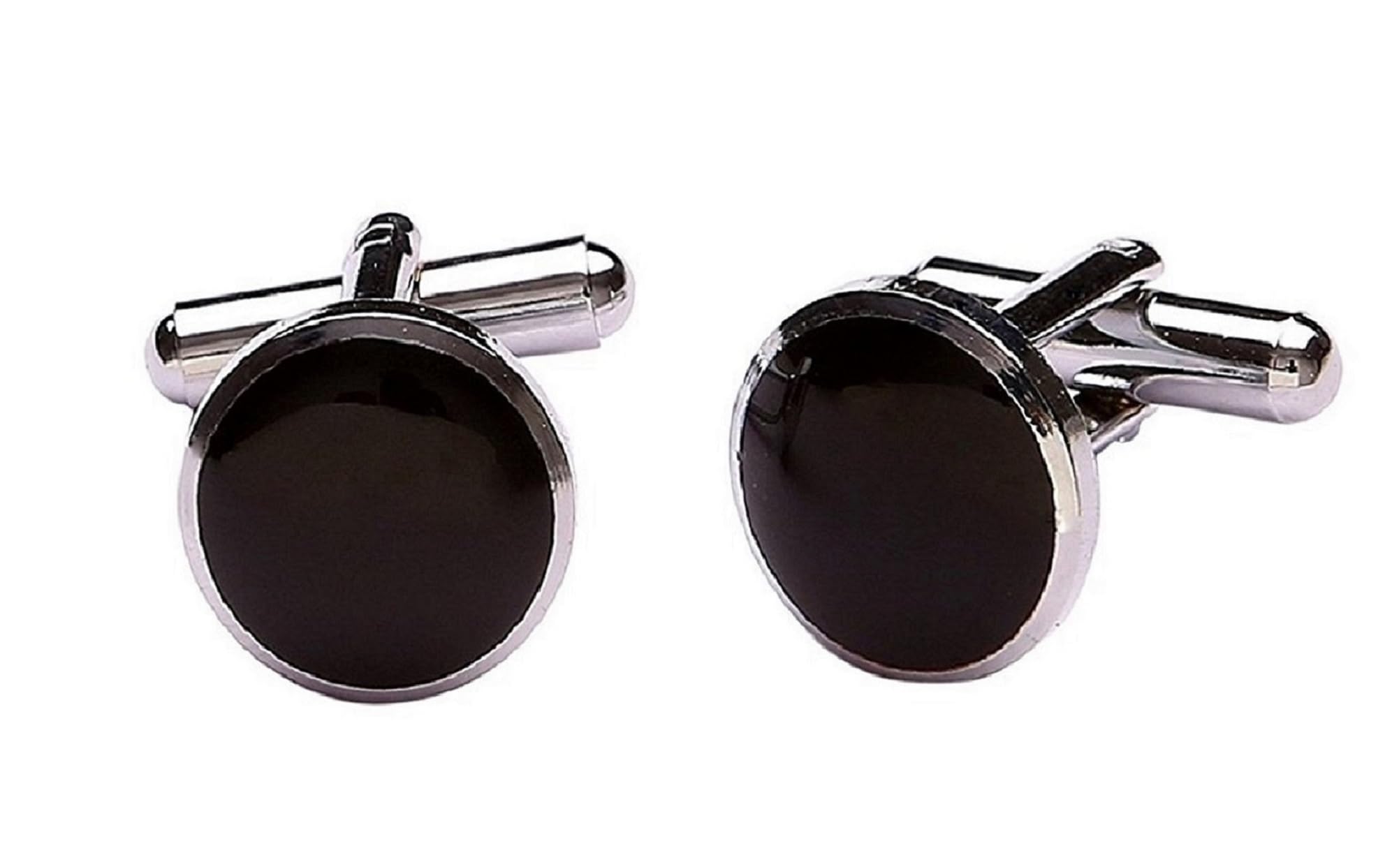 zitti Men's Black Brass Cufflinks – Durable & Stylish – Classic Fashion Accessory – Comes in Gift Box – Ideal for Formal Wear, Weddings, Business & Parties-picture-16