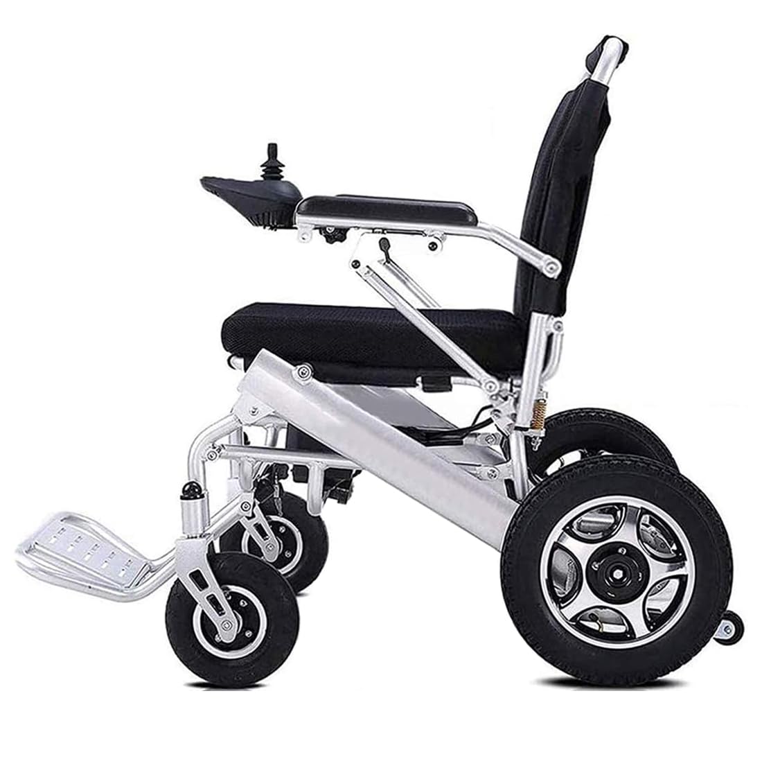 Silla de Ruedas Eléctrica de Alta Resistencia Silla de Ruedas Eléctrica Plegable Motorizada, Potente Motor Dual, Baterías de Litio 24V20A, Adecuada para Personas Mayores y discapacitadas