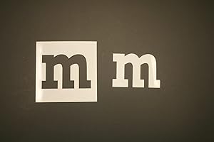 4" Lower Case Letter M Reusable Mylar Stencil for Art Supplies Crafts & Painting