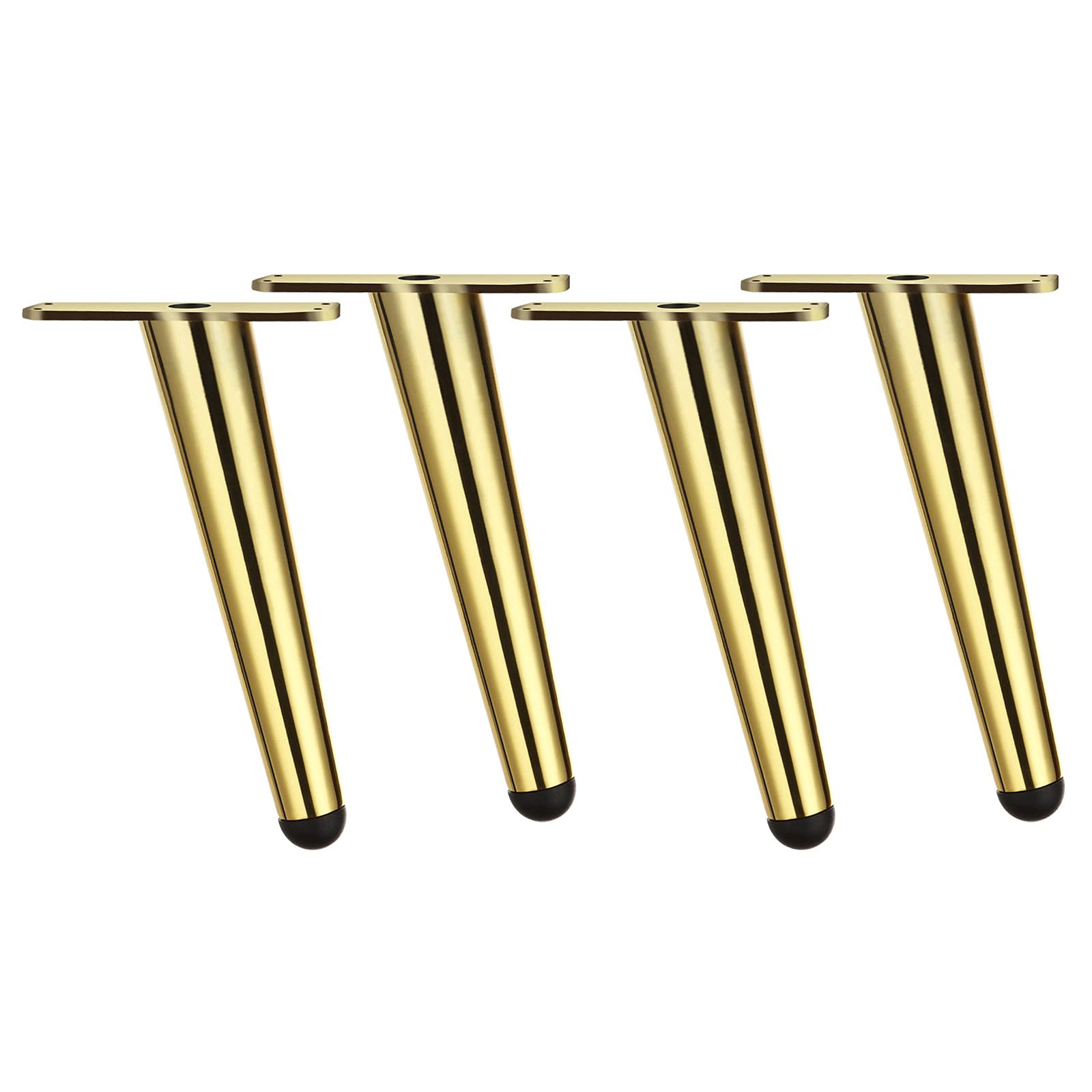 Buy Abuff Furniture Legs 4Pack, 6 inch Brushed Gold Metal Sofa Legs