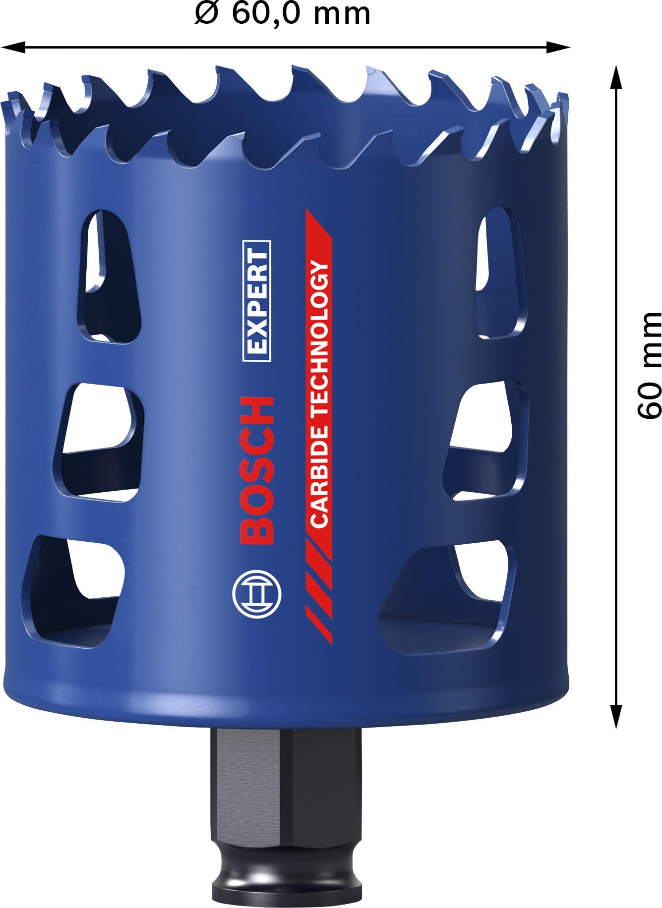 Bosch 1x Piła otwornica EXPERT Multi Material Power Change Plus (do Drewno z metalem, Cegła, Ø 60 mm, Professional Akcesoria Wiertarki)
