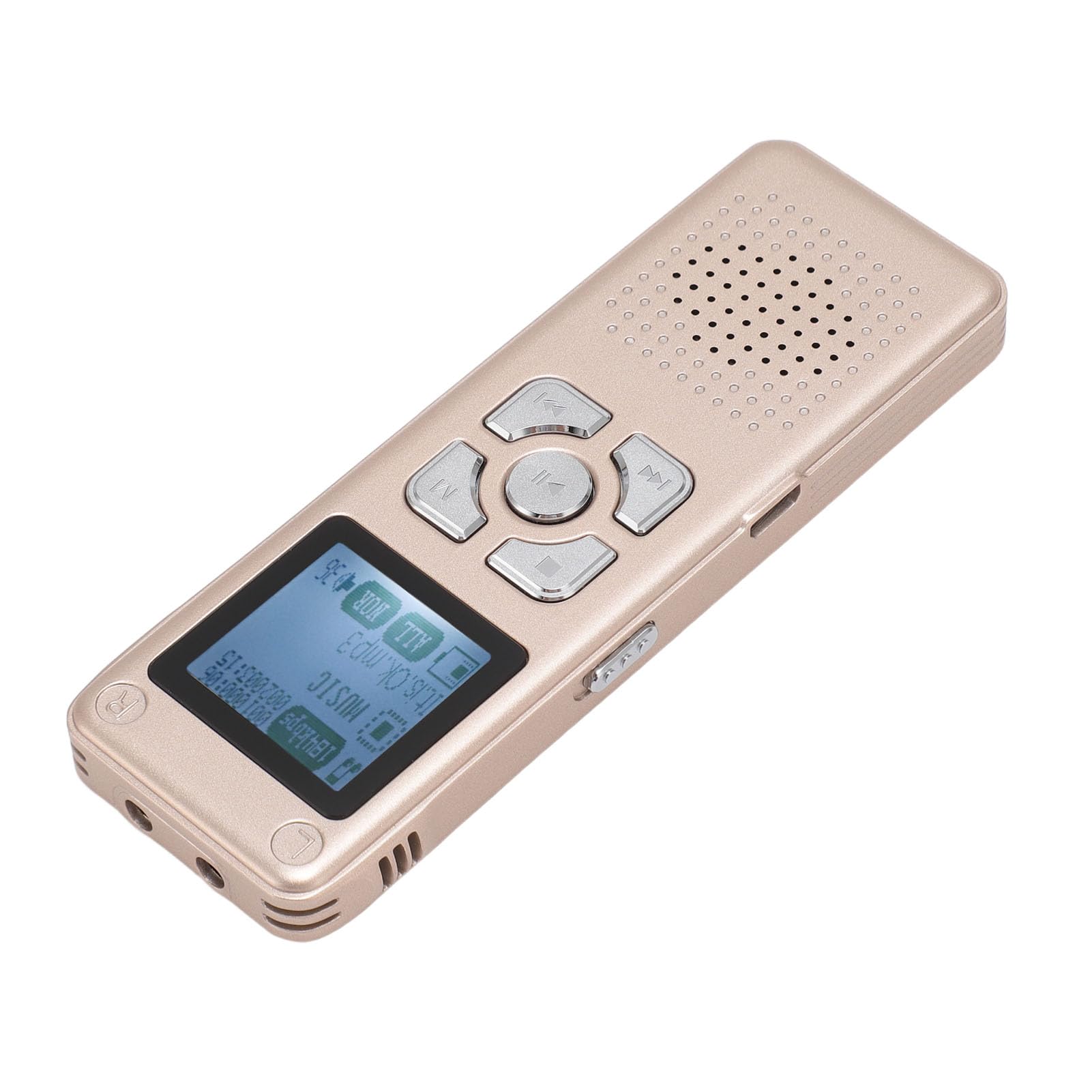 Grabadora de Voz Digital, Reducción de Ruido Inteligente, Micrófono Dual, Voz a Texto, Dispositivo de Grabación Activado por Voz, Grabadora MP3 (32G)