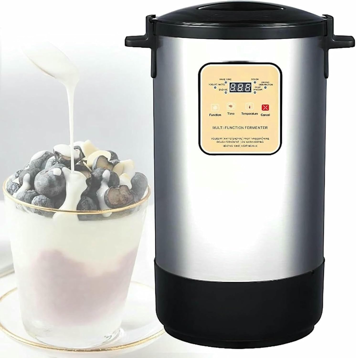 Stainless Steel Yogurt Machine, Fruit Yogurt Machine, Intelligent Yogurt Temperature Control, Suitable for Garlic natto Yogurt Rice Wine~/