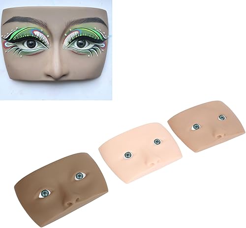 Makeup Practice Face, Silicone 3D Makeup Practice Face Board, Makeup Mannequin Face, Perfect for Practicing Eye Face Makeup, or Girl’s Gift