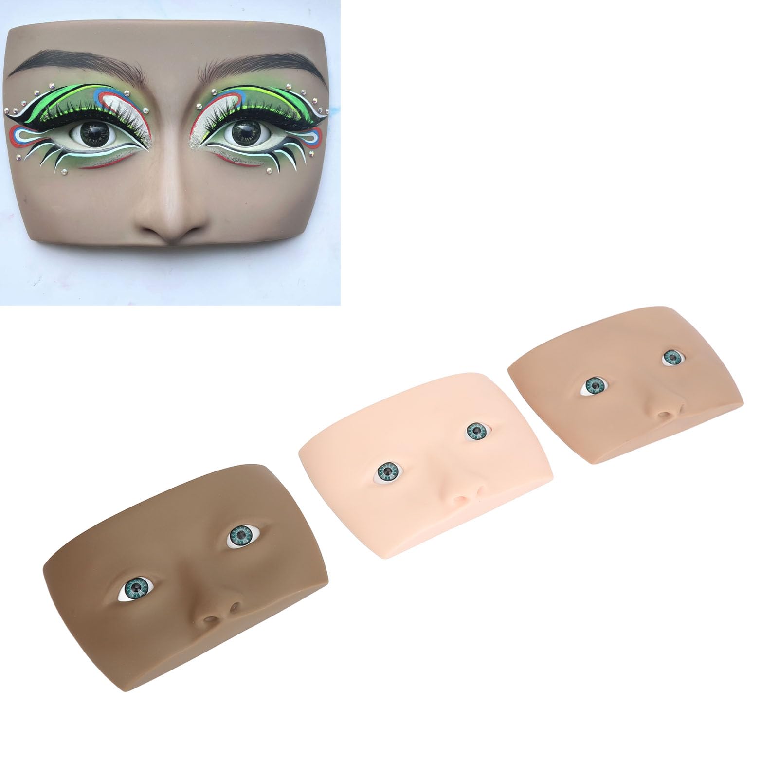 Planche de pratique de maquillage pour le visage, planche de pratique de maquillage pour les yeux, planche de pratique de maquillage pour les yeux, mannequin de maquillage