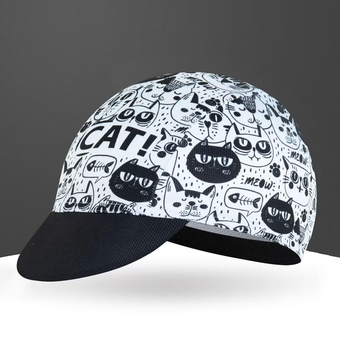 Gorra de ciclismo para hombre y mujer, sombrero de ciclismo debajo del casco, poliéster, transpirable, absorbe el sudor