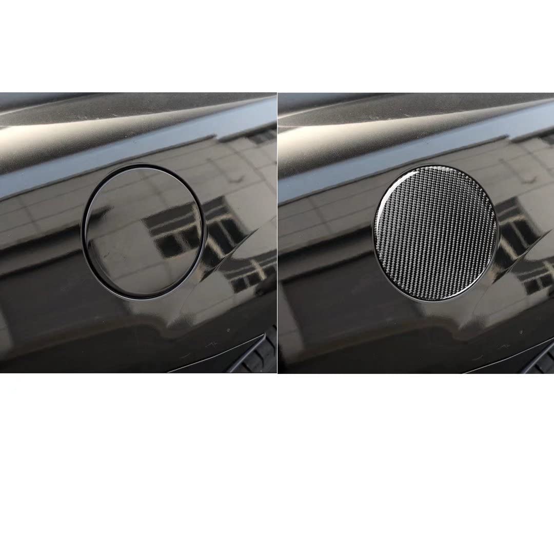 Amazon | 炭素繊維車のアクセサリー燃料タンクキャップカバーと互換性