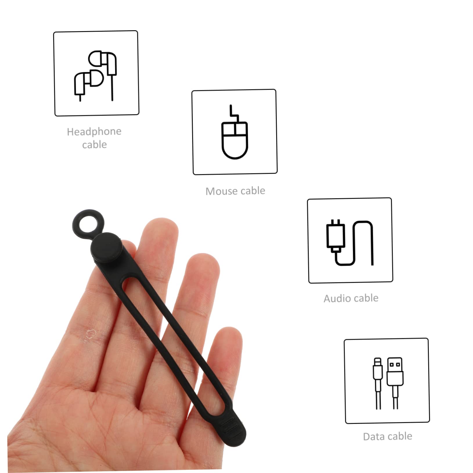 SHINEOFI 2 Sätze Wiederverwendbare Silikon Kabelbinder Kabelmanagement Organizer Für Zuhause Büro Und Garage Langlebig Und Vielseitig Einsetzbar Für Datenkabel Und Ladegeräte 40 Stück * 2