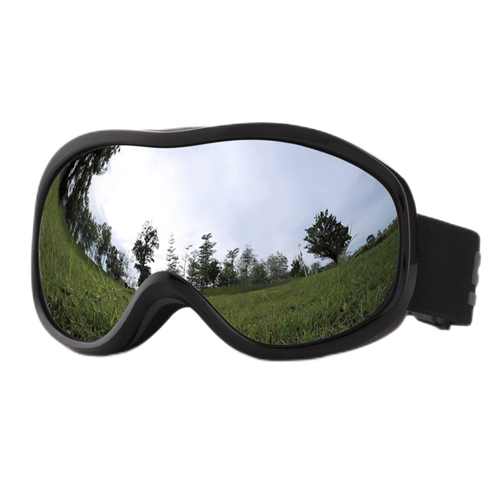 Gafas de Esquí OTG para Hombre Mujer, Máscara Gafas Esqui Snowboard Nieve Espejo Anti Niebla Protección UV, Gafas de Motocross para Ciclismo, Montañismo, Escalada