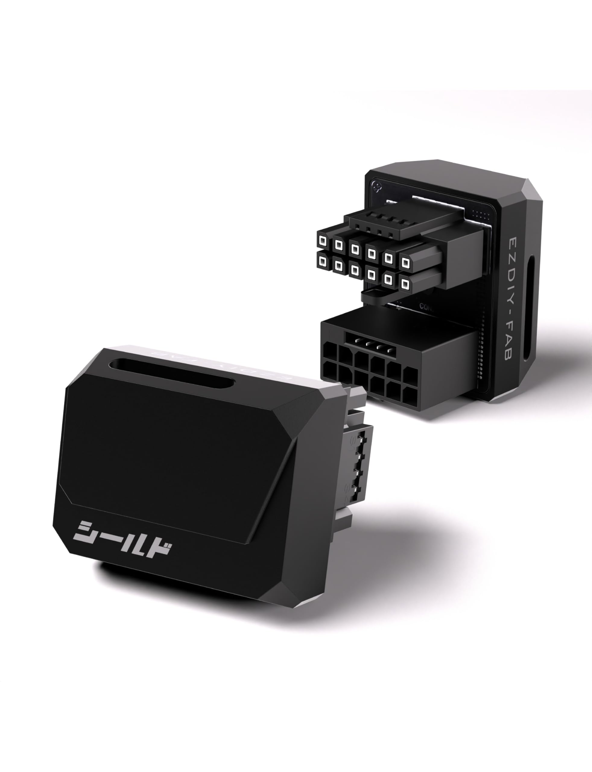 EZDIY-FAB Shielded Series PCIe 5.1 Adapter 12VHPWR 12+4 Pin 600W 180 Degree Right Angle Connector Power Conversion Adapter GPU Power Connector 12V-2x6 GPU Adapter for Graphics Card-image-30