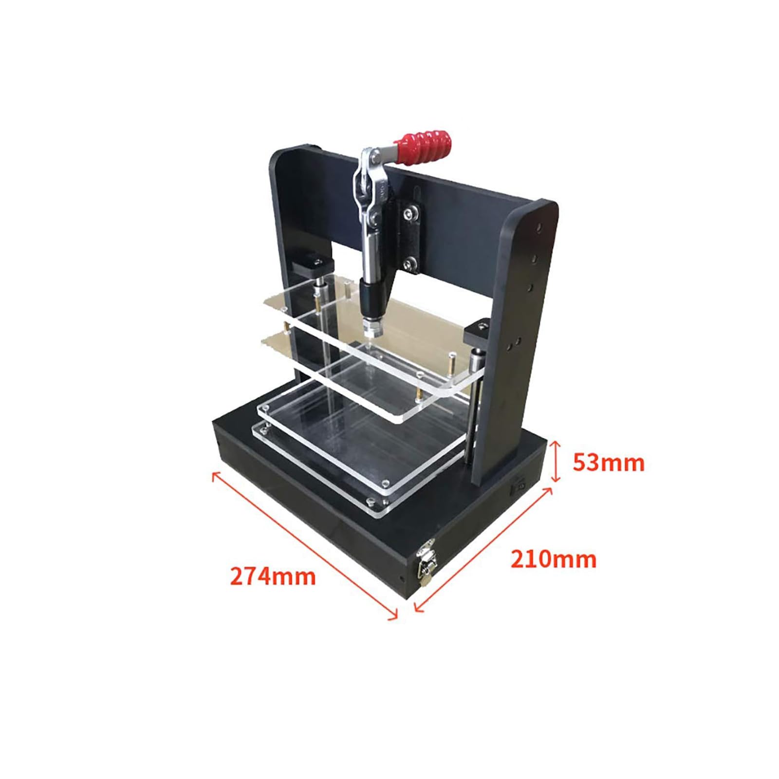 Supporto di Prova Universale per PCB, Rack di Prova per Pcba, Telaio Embryo, Dispositivo di Test per Circuiti Stampati Fai-da-Te con 4 Pannelli Acrilici 180x160MM