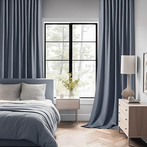 Miniatura 185 de MIULEE Cortinas Opacas de Pestaña Trasera Verde Salvia de 84 Pulgadas de Largo, Juego de 2 Paneles para Sala de Estar y Dormitorio, Privacidad