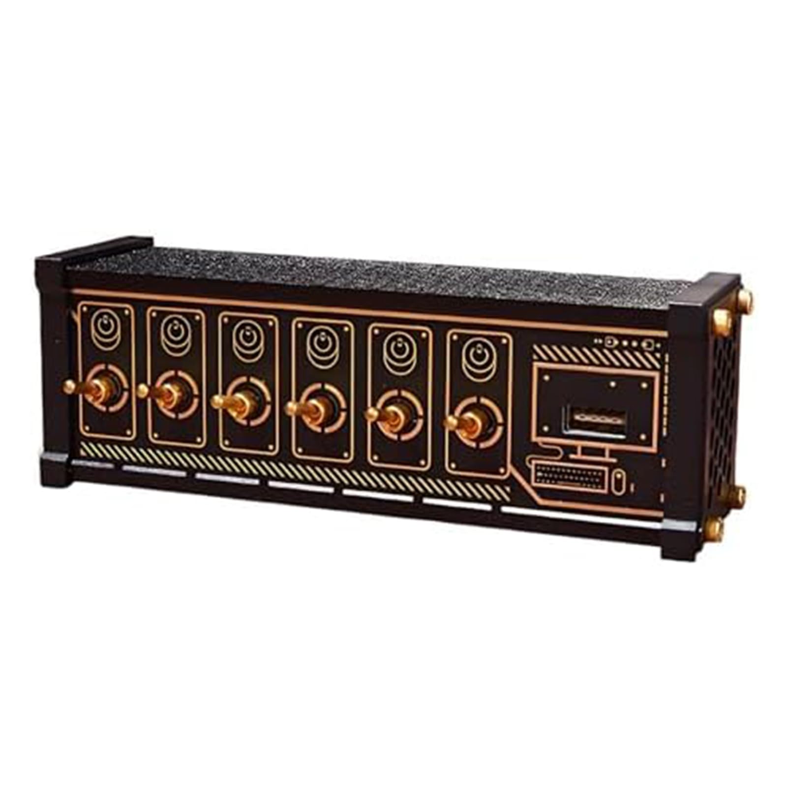 6 Ports USB C Splitter, Cyberpunk USB Docking Station, with 