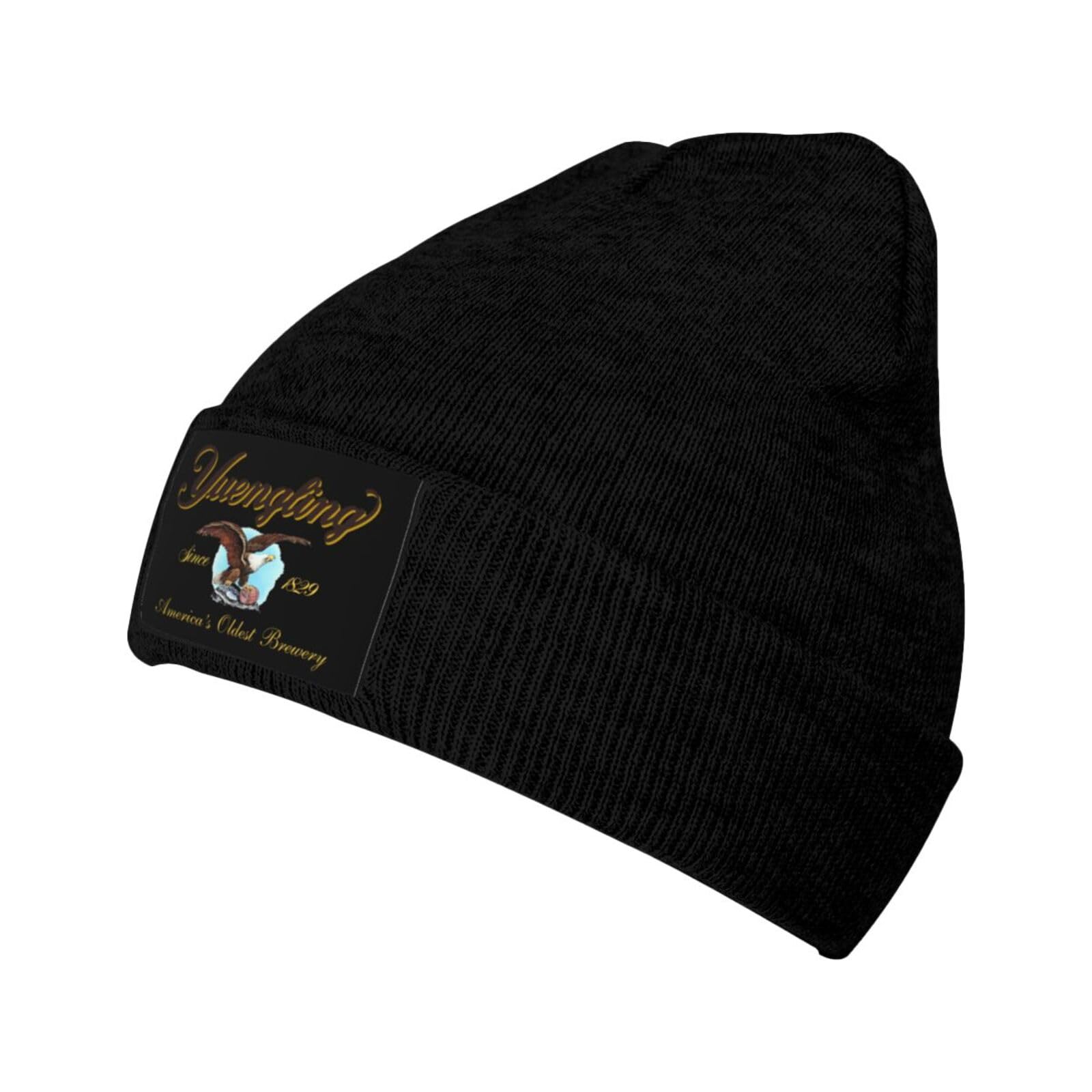 Yuenglings Warm Cuffed Beanies Slouchy Knitted Skull Cap Winter Ski Hat for Women Men Black