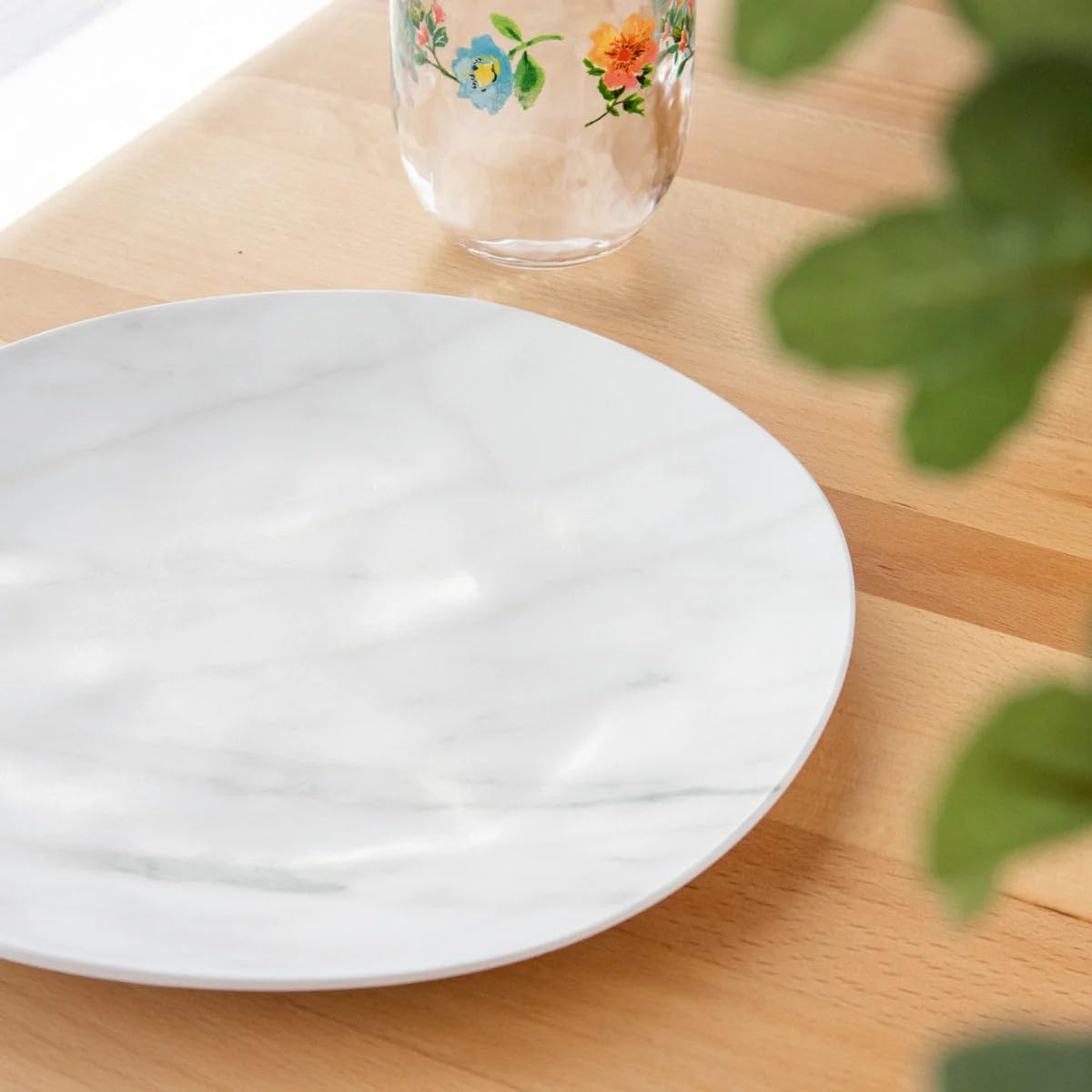 Amazon.co.jp: ターホン(TarHong) 大理石風 サラダプレート 22cm