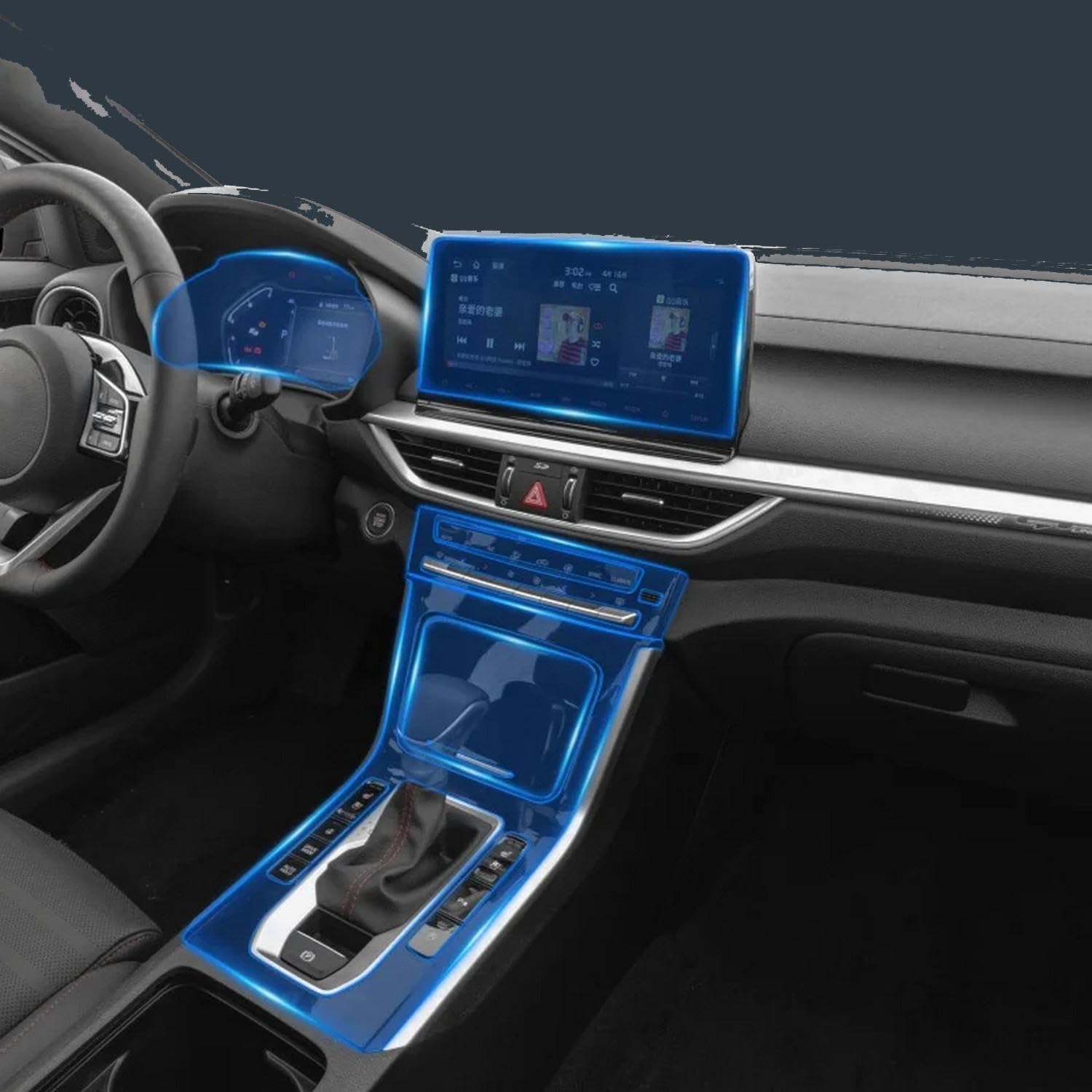 Protection intérieur TPU pour Kia K3 2019-2021 : film transparent haut de gamme