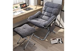 Lita Lazy Chair with Ottoman: Lounge in Luxury, Recline in Style