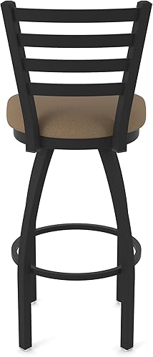 Miniatura 83 de 410 Jackie Taburete de bar giratorio de 36 pulgadas con acabado antiarrugas negro y asiento de vinilo negro Vinilo negro,Canter Burdeos,Tierra