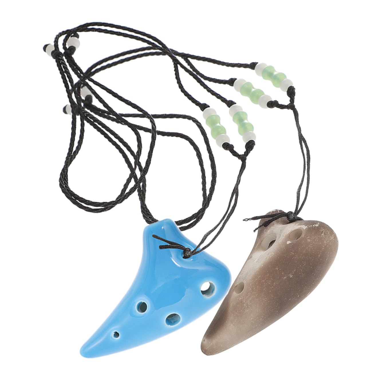 SUPVOX 2pcs 6-hole Ceramic Ocarina Lightweight and Sturdy Boys and Girls Learning Instrument