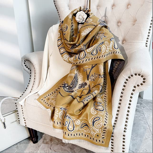 Womens Winter Fashion Large Soft Cashmere Feel Pashmina Shawls Wraps Scarf2
