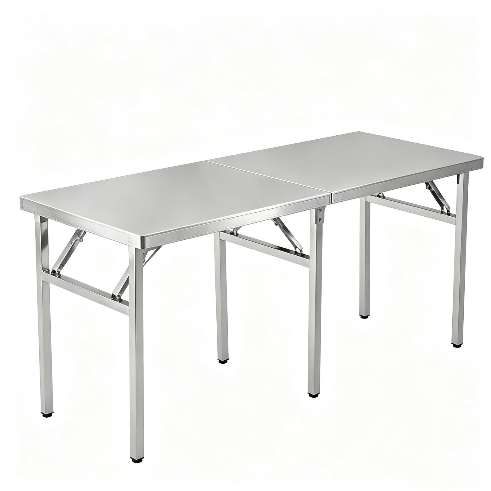 Tavolo Inox Pieghevole Spesso, Piano di Lavoro da Cucina Casa