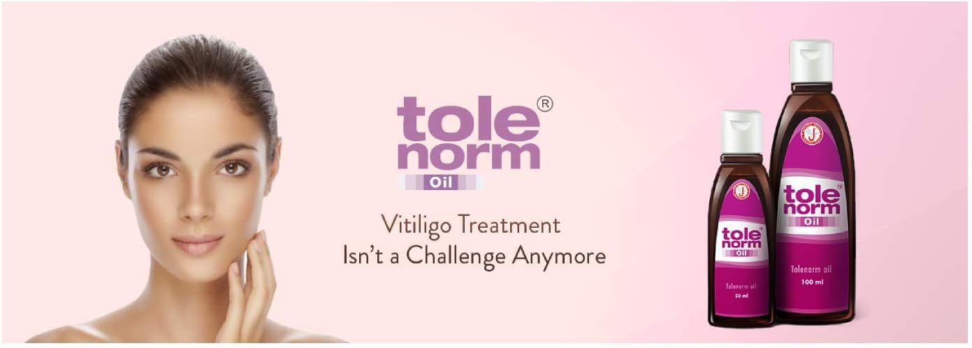 Tolenorm Oil 50ml Vitiligo & Hypo-pigmentory Disorders *Ship from UK by JRK Siddha