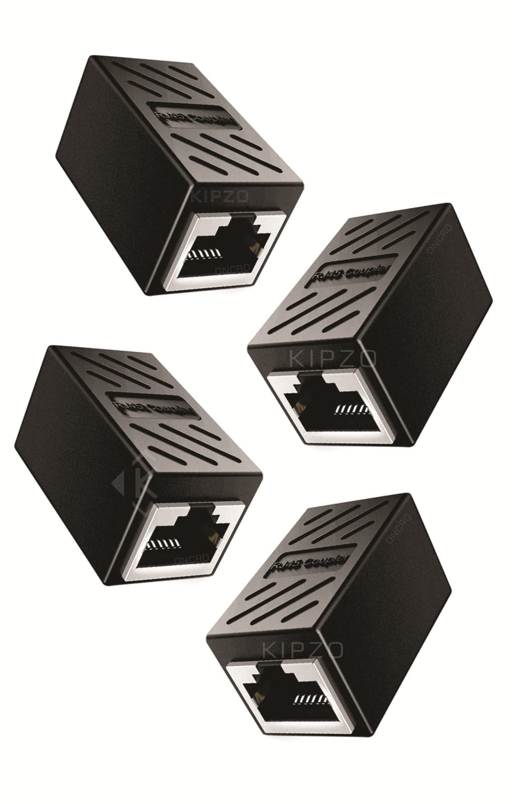 KIPZO® Black Pack of 4-pcs Strong Shielded 8p8c RJ45 Coupler Ethernet Cable Adsl Extension Jointer Adapter connector inline LAN Female to Female Extender plug Compatible with Cat7 Cat6 Cat5e cable (B0C1K8V5QN) Amazon Price History, Amazon Price Tracker