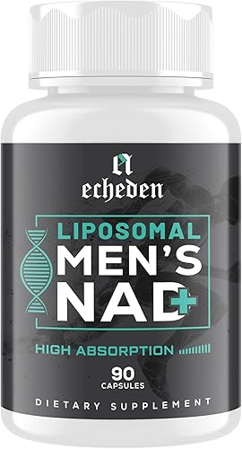 Suplemento NAD+ para hombres, alta absorción, fórmula potente 13 en 1, NAD liposomal ultra fuerte, vegano, 90 cápsulas