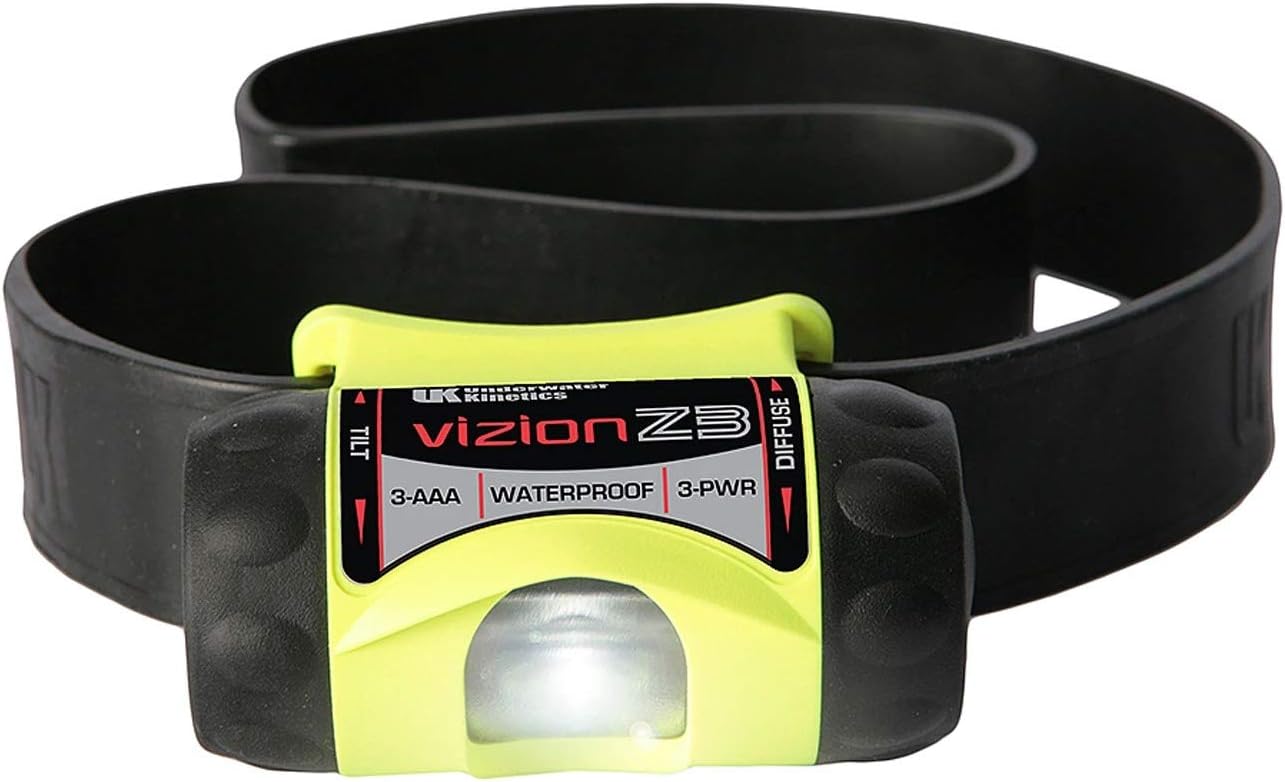 Underwater Kinetics Industrial Headlamp,LED,Yellow