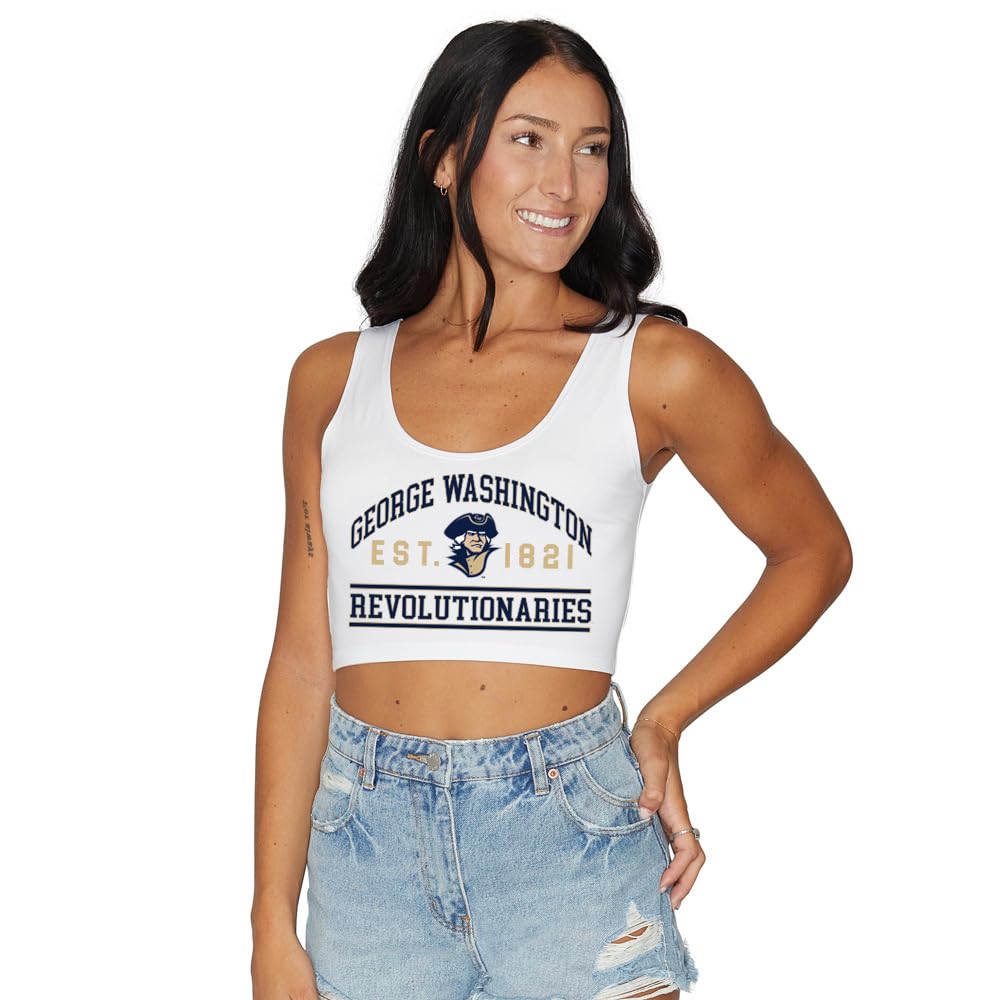 Lojobands Women's College Gameday Outfit Tank Top Tailgate Crop Top One Size Fits Most