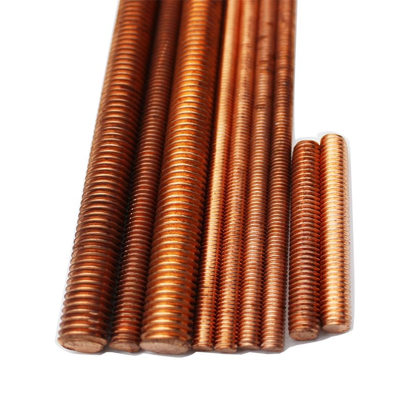 M4-M20 Miedziane Pręty Gwintowane Pręty Szpilki 30 Mm 40 Mm 50 Mm 60 Mm 70 Mm 80 Mm 90 Mm 100 Mm/M8*100Mm 25Pcs