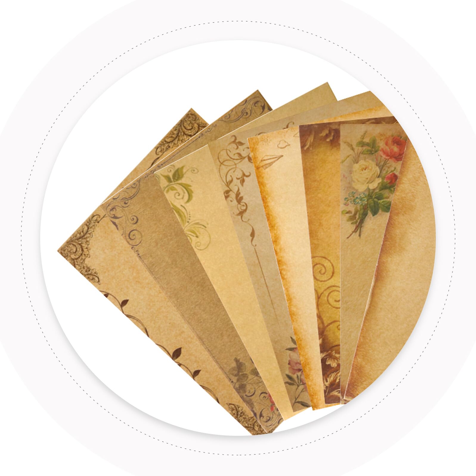 Vintage Craft Letter Paper Assorted Colors