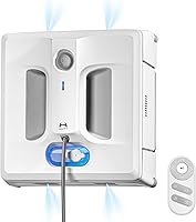 Vista 1 de HUTT Auto Window Cleaning Robot A1, Upgraded 4 Water Spray & 6000PA High Suction Power Window Cleaner with Laser Sensor Detection, Perfect for