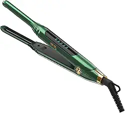 Mvxitanny Chapinhas Pequenas Para Cabelos Curtos, Chapinha Tipo Lápis Com Aquecimento Ultra Rápido De 15S, Mini Chapinha De Íons Negativos Para Pontas, Chapinha De Viagem De 3/10'' Com Dis