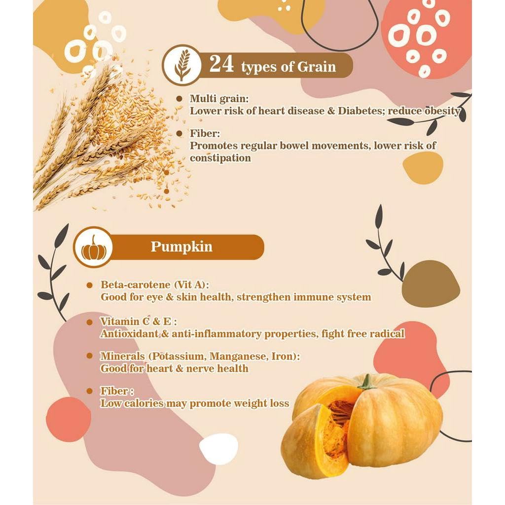Mezcla de granos múltiples y calabaza con Polvo de Champiñón Tigre de la Leche LIGNOSUS | Tiger Milk Mushroom | 450g