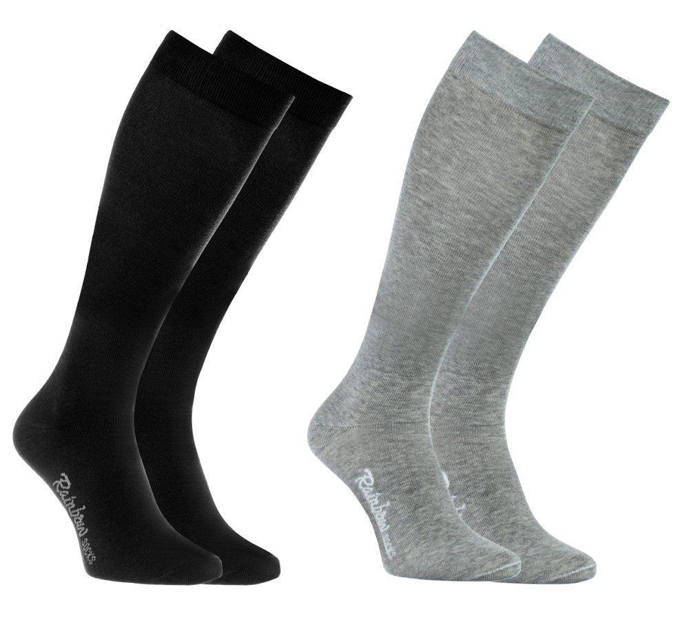 Rainbow Socks Hombre Mujer Altos Calcetines Largos Hasta de Rodilla de Algodón