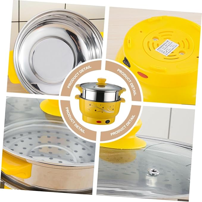 Olla Eléctrica Pequeña de Acero Inoxidable HOLIDYOYO 110V miniatura 9