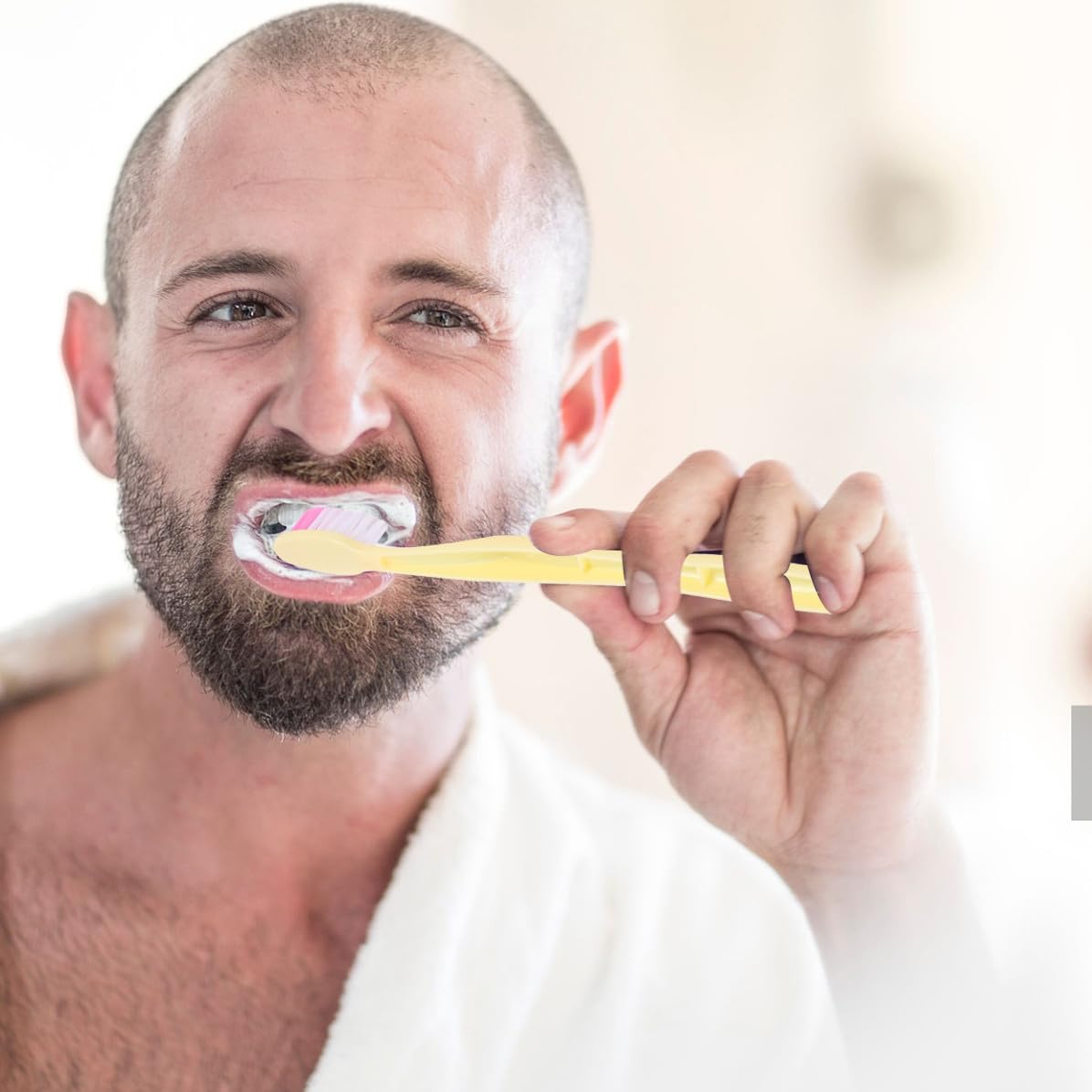 100 Pezzi Cepillo De Dientes Monouso Portatile in Plastico | Spazzolini Denti Monouso, Confezione Singola, per Viaggio e Uscita Stile Casuale