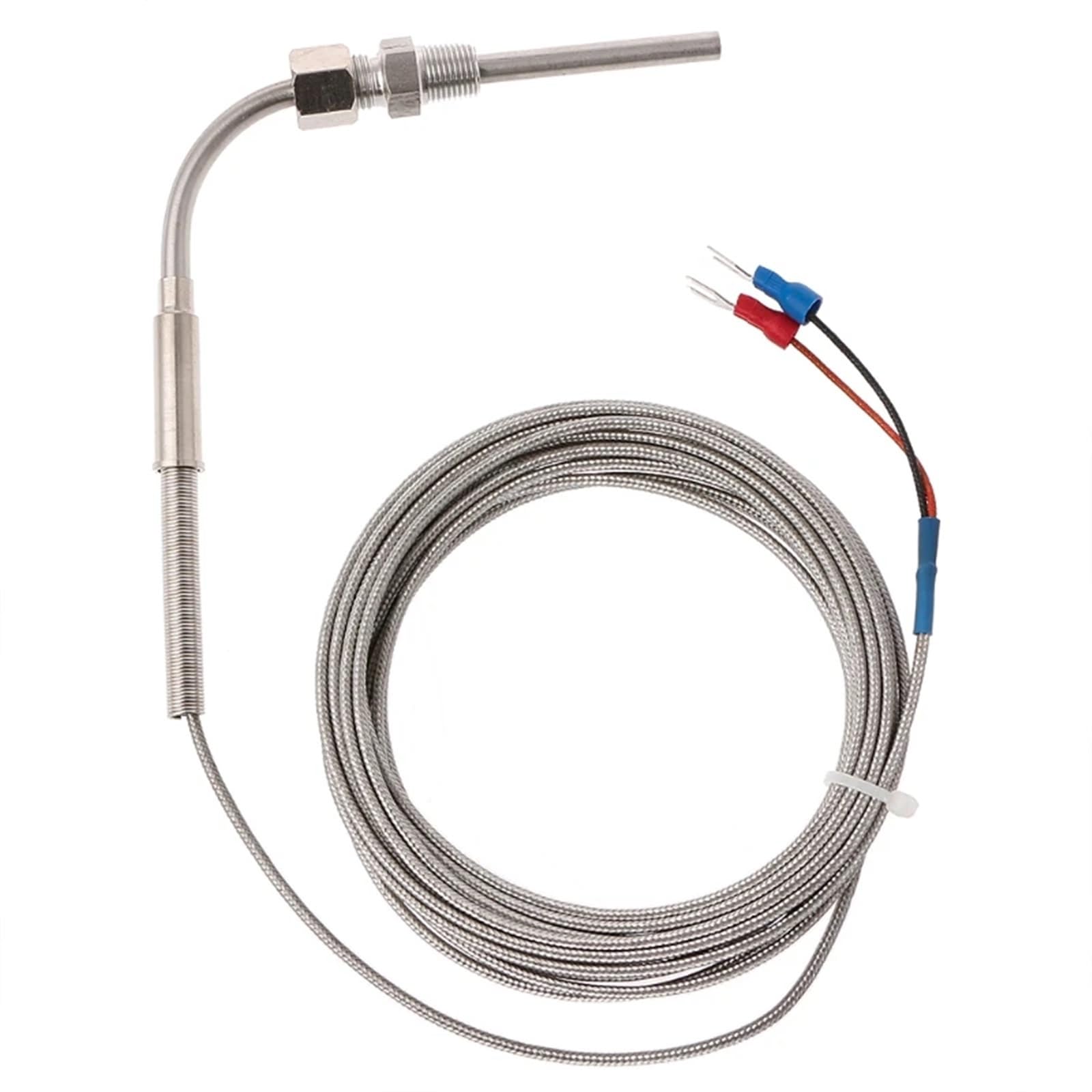 PXQCHAVLN 100~1250°C Stainless Steel EGT Temperature Sensors Thermocouple K Type For Motor Exhaust Gas Temp Probe 1m/2m/for 3m/4m/5m(4M)