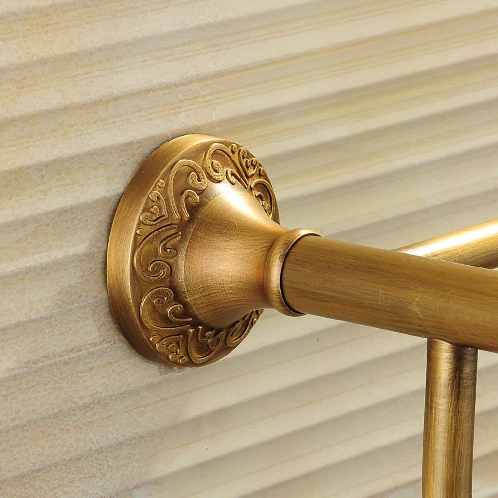 LYGXWJFC Portasciugamani, portasciugamani da Bagno in Stile retrò in Finto Bronzo portasciugamani da Bagno