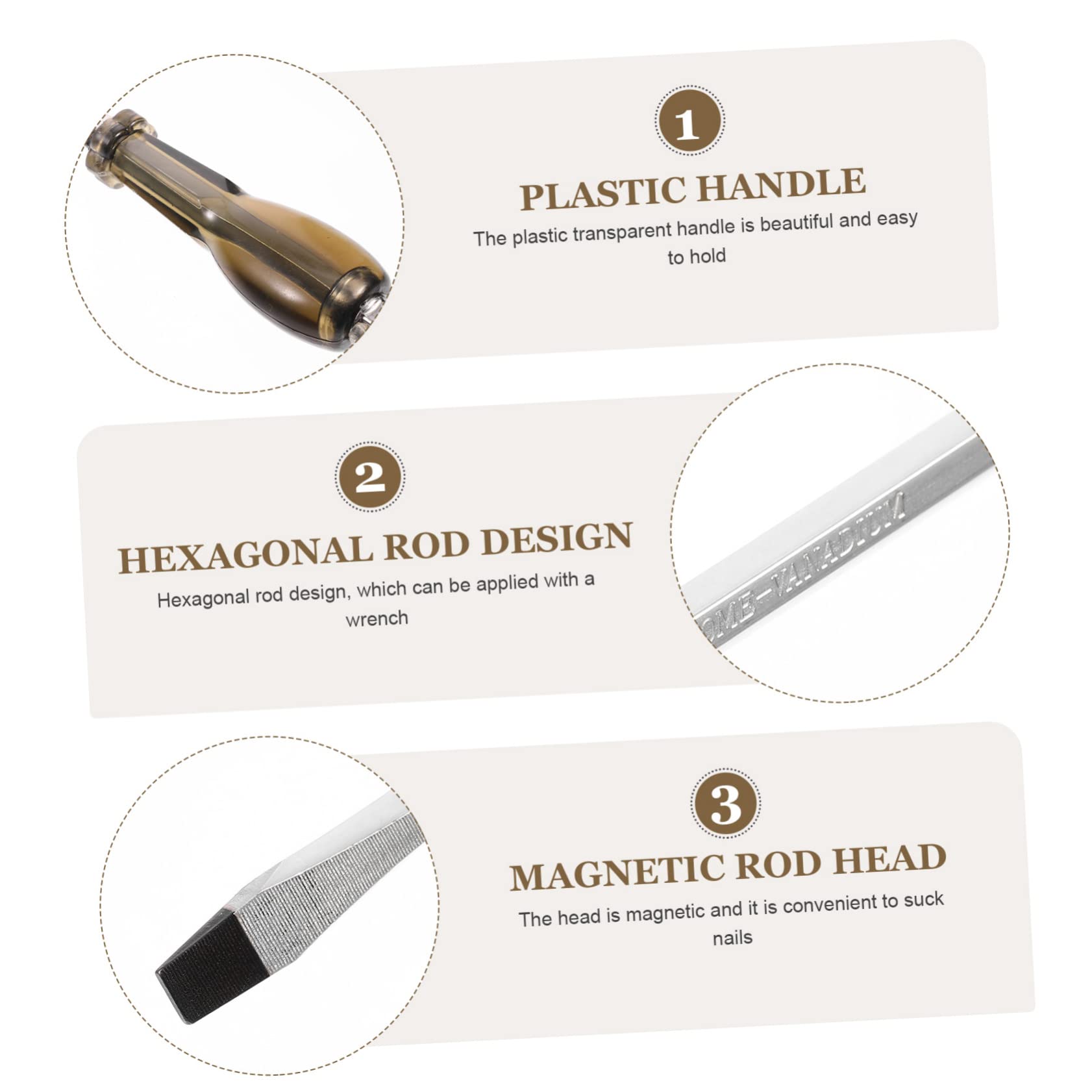 Homoyoyo 2 Set Cacciavite Cacciaviti Magnetici Testa Piatta Universale Angolato Utensile Manuale Attrezzo Per Riparazione Domestica Attrezzo Per Riparazione Manuale Acciaio Al 2 pezzi * 2