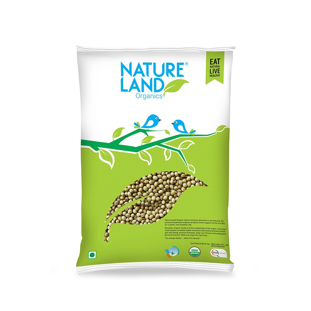 Nature Land Organics Coriander Whole-200G Pouch