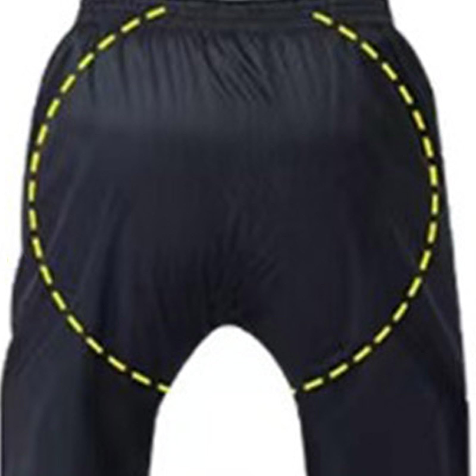 Pantalon de pluie de vélo pour homme - Vêtement de pluie - Pantalon de moto - Imperméable - Jaune - Respirant - Pantalon de pluie - Pantalon de pluie
