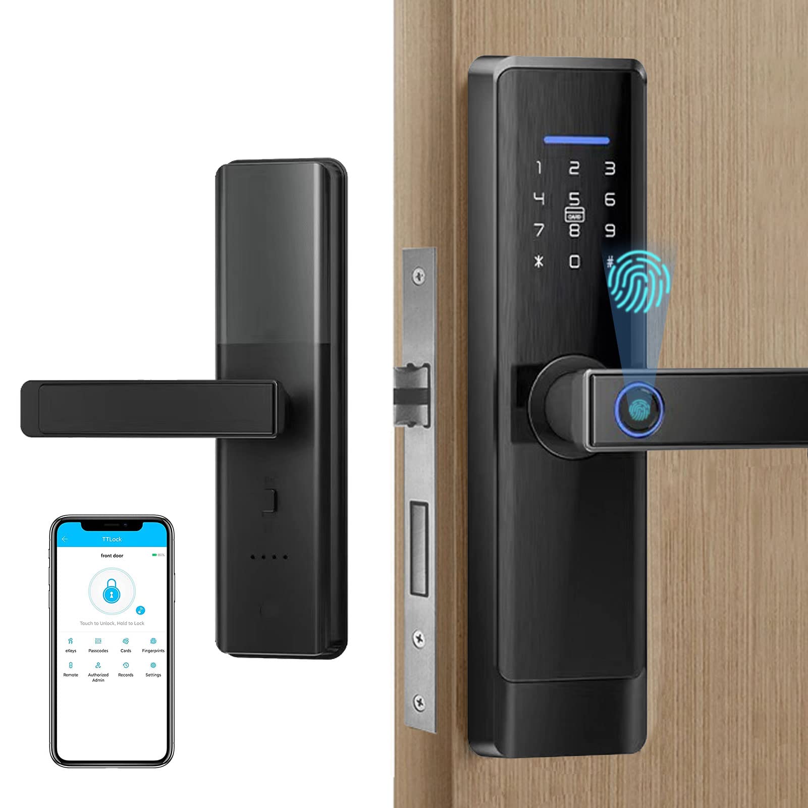 Buy Electronic Tuya Smart Fingerprint Door Lock, Unlock with