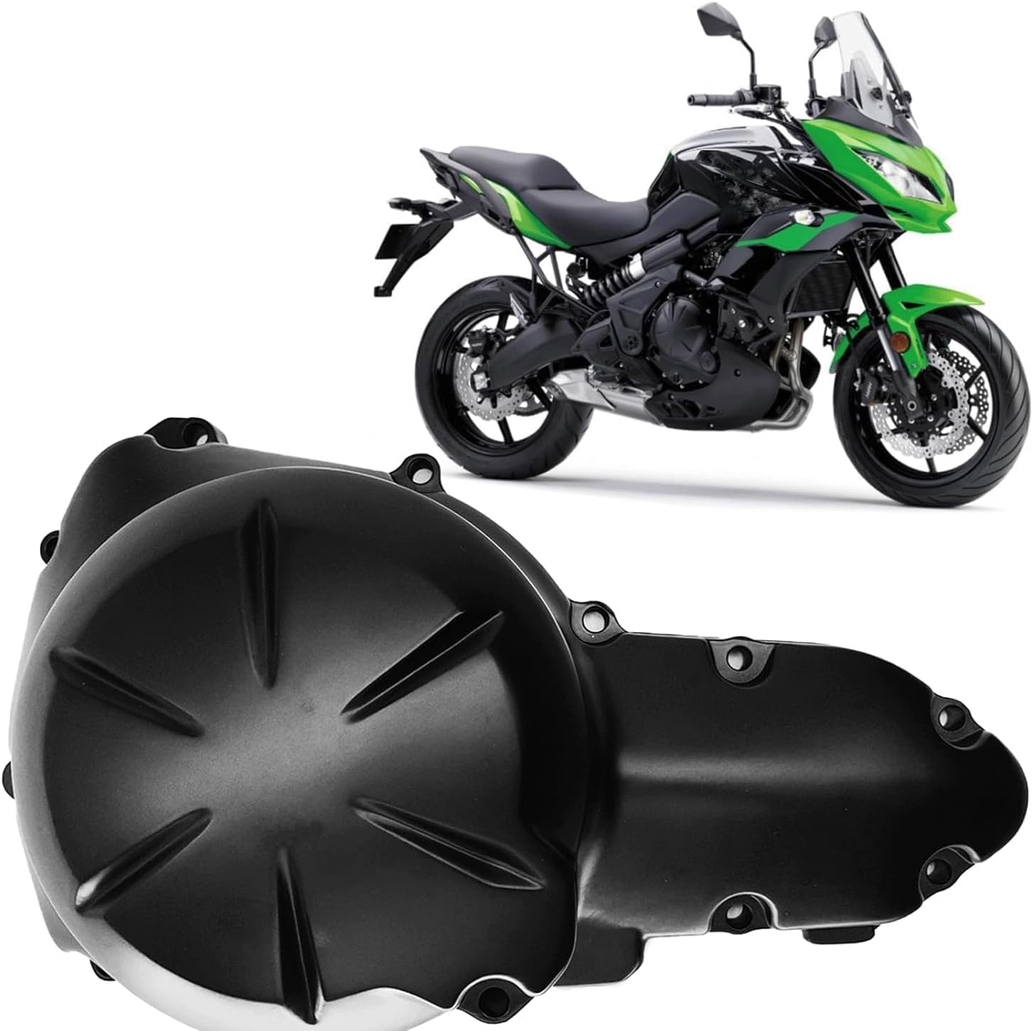 Engine Stator Crankcase Cover Fits for Kawasaki EX650 Ninja 650R 2009-2011, Versys 2010-2013, Versys 650 ABS 2014-2021, 650 LT 2015-2017 Models, Replace# 14031-0096